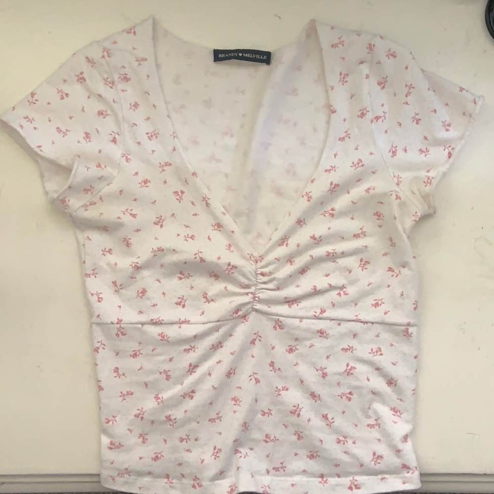 SOLD💗Pink and white gina top💗